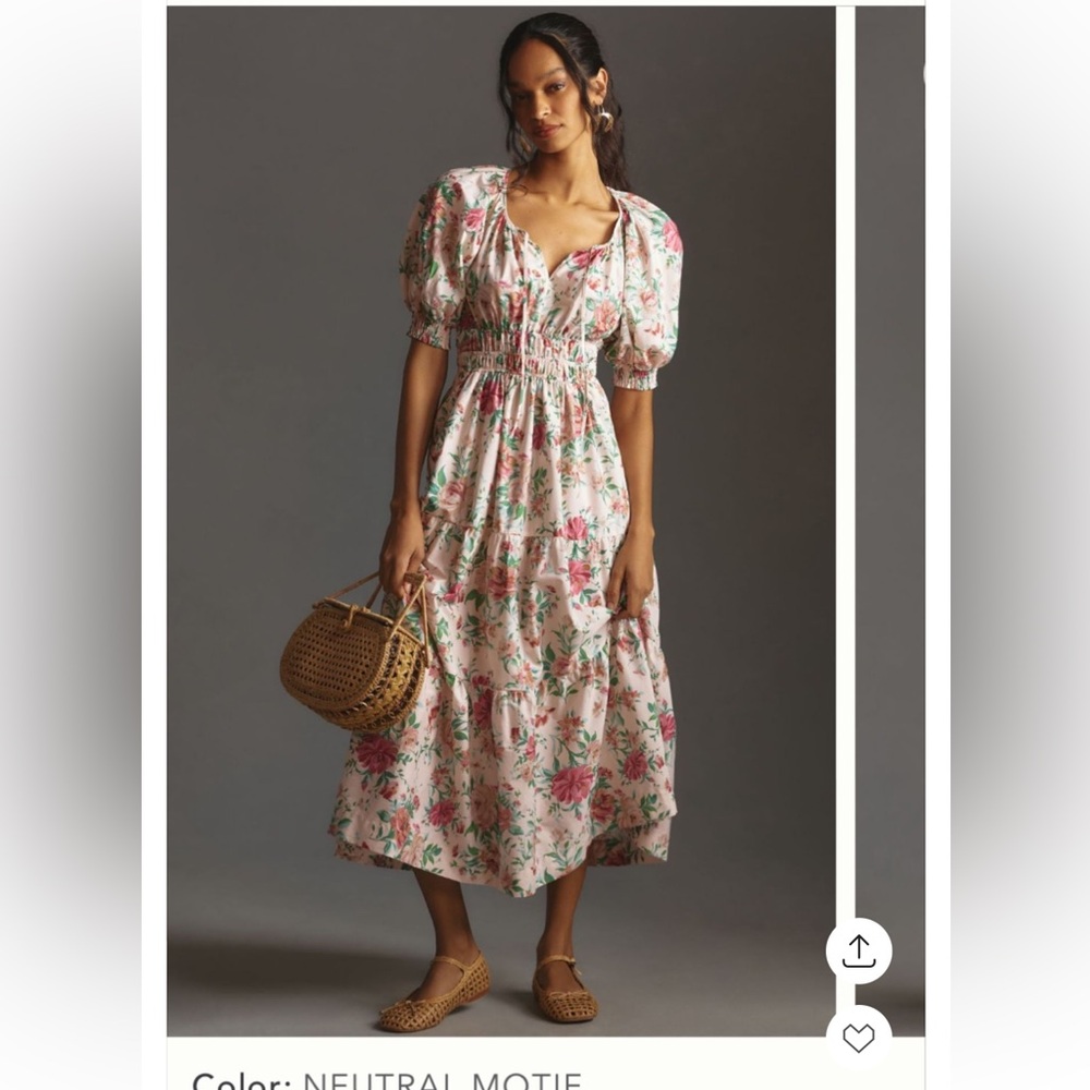 Anthropologie Somerset dress size small puff sleeve edition NWT